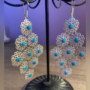Silver and turquoise earnings
